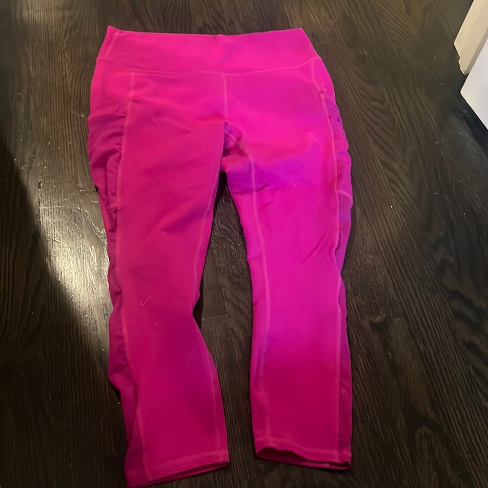 Fabletics powerhold capri with side mesh details